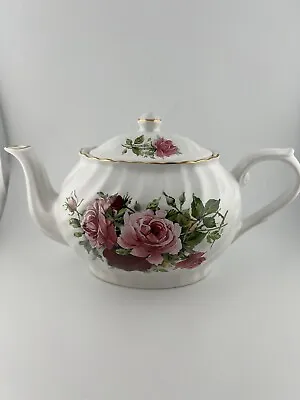 Buy Arthur Wood Teapot With Roses Made In England  • 17.29£