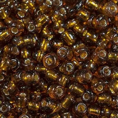 Buy 4mm Silver-Lined Glass Seed Beads - 50g 6/0 Approx 700 Round Beads COLOUR CHOICE • 2.48£