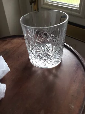 Buy Royal Doulton Whiskey Glass Cut Crystal 3.1/2 X 3.1/4 Inches • 16£