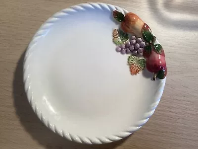 Buy Bassano Ceramic Hand Painted Plate 6inch Fruit Motif From Italy • 4.99£
