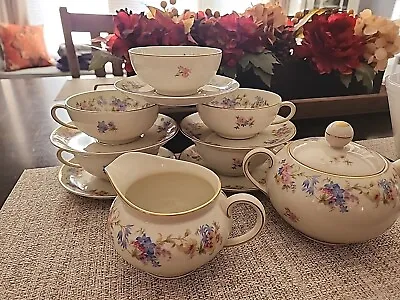 Buy Thomas Bavaria TEA Service Set Of China CUPS SAUCERS CREAM & SUGAR Flowers 7061 • 85.34£