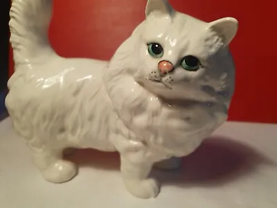Buy Beswick Persian White Cat Kitten Standing No.1885 • 25£