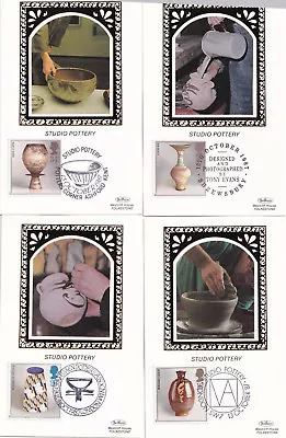 Buy (21226) CLEARANCE Benham FDC Studio Pottery Postcard Set 1987 • 1.39£