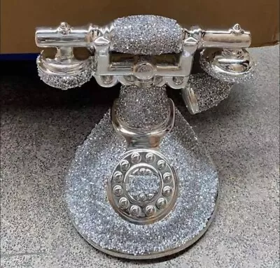 Buy New Stunning Telephone Sparkle Ornament Bling Crushed Diamond Retro Style Gift  • 24.90£