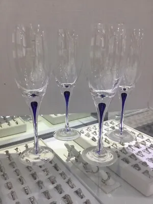 Buy Set Of 4 Orrefors Crystal Intermezzo Wine Glasses (CJL052078) • 287.19£