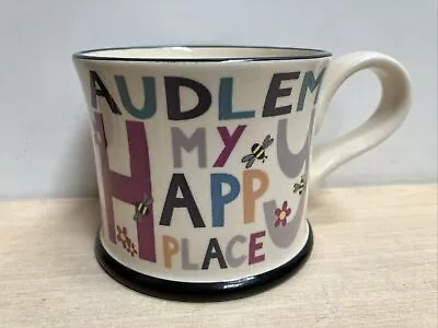 Buy Audlem My Happy Place, Moorland Pottery Mug • 10£