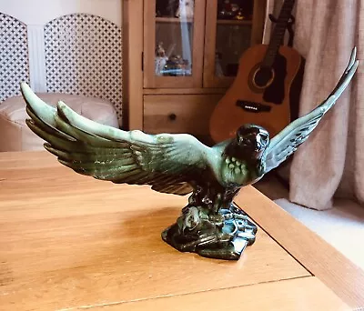 Buy Blue Mountain Pottery Canada Eagle Large Ornament Green Vintage Retro Figurine • 25£