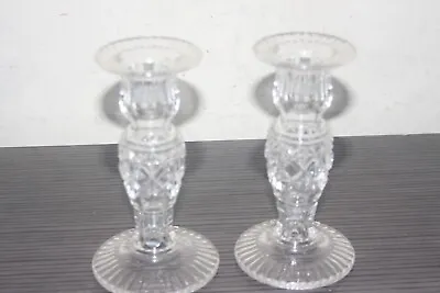 Buy Vintage Stuart Crystal Glass Candlestick Holders • 9£