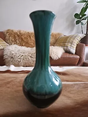 Buy Vintage Blue Mountain Pottery Ceramic Ontario Canada 3 Trees Vase Exc Cond Teal  • 14£