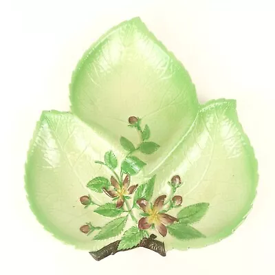 Buy Carlton Ware Green 3 Leaf Apple Blossom Dish Tray Australian 11  Hors D'œuvres • 19.99£