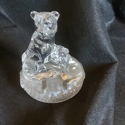 Buy RCR Bear  & Cub - 24% Lead Crystal -   Labelled Royal Crystal Roc - Figurine • 4.75£