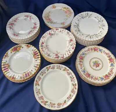Buy Royal Albert Aynsley Salad Tea Plates Floral Vintage Weddings Tea Parties 21cm • 5.99£