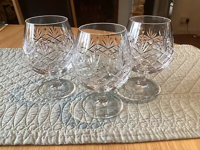 Buy Three Crystal Matching Brandy Glasses • 9.99£