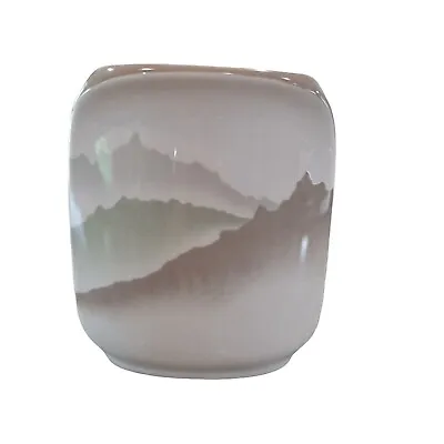 Buy Vintage Kaiser Porcelain West Germany Montana Vase Mountains • 8.16£