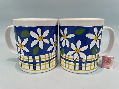 Buy Vintage Staffordshire Tableware Floral Daisy Mugs X 2 • 14.99£