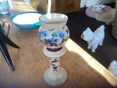 Buy Antique Bristol Glass Printed Vase • 11.99£