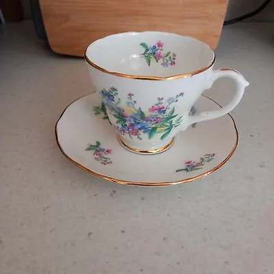 Buy VINTAGE DUCHESS Bone China Cup And Saucer  FORGET ME NOT  Pattern • 9.99£