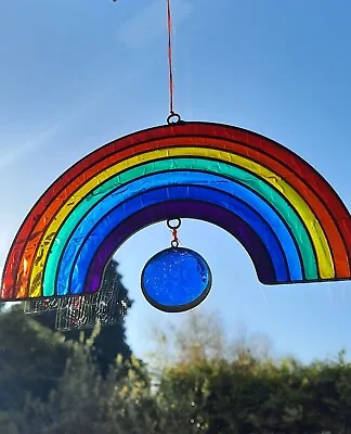 Buy Rainbow Suncatcher Stained Glass Effect • 11.50£