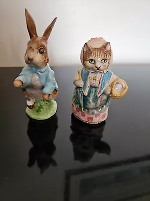 Buy Beatrice Potter Peter Rabbit And Cousin Ribby Figurines. • 13£
