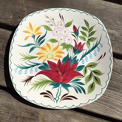Buy Old Vintage Retro Shabby Chic Midwinter Cake Plate Bella Vista Floral Pattern • 12£