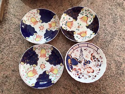 Buy Four Gaudy Welsh Saucers C1830 • 9.99£