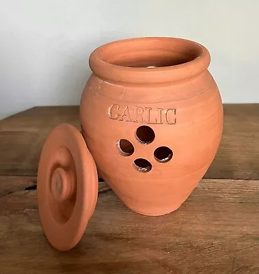 Buy Vintage Suffolk Potteries Studio Pottery Terracotta Garlic Crock Pot 15cm Tall • 19.99£