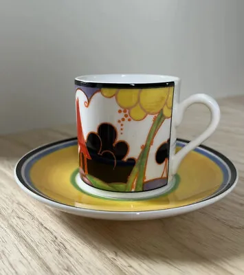 Buy Clarice Cliff Centenary Coffee Cup & Saucer By Wedgwood Cafe Chic ‘Summerhouse’ • 25£