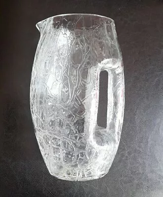 Buy Antique Koloman Moser Loetz Crackle Glass Pitcher Jug • 29.99£