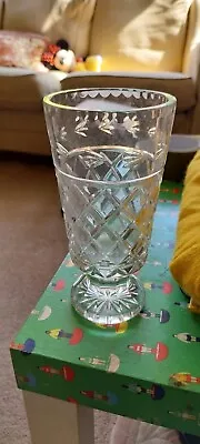 Buy Vintage Dartington Crystal Footed Vase • 90£