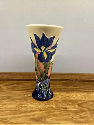 Buy Old Tupton Ware Hand Painted. Iris Pattern Trumpet Vase - Height 8ins • 20£