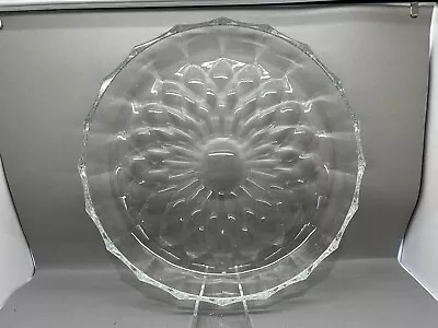 Buy Really Lovely Large Vintage Cut Glass Shallow Bowl (Y2 953) • 22.50£