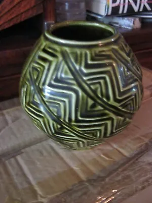 Buy Vintage Celtic Ceramic Green Vase • 14£