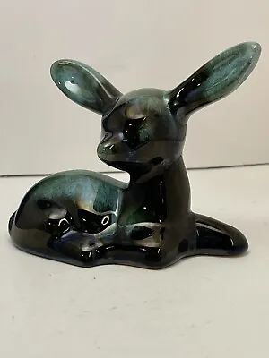 Buy Vintage Blue Mountain Pottery Glazed Fawn Deer Figurine Resting • 19.92£