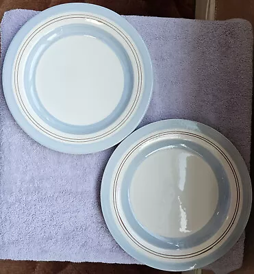 Buy POOLE POTTERY BRUNCH HAND-PAINTED. 2x DINNER PLATES • 24£