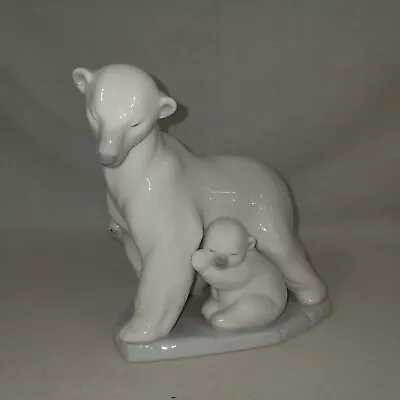 Buy Lladro Figurine Artic Family Polar Bear Group On Iceberg 6745 • 40£