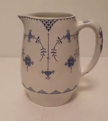 Buy Vintage Furnivals 'Denmark' Jug Blue And White Pottery 15cm Tall • 20£