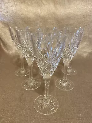 Buy Set 6 Royal Doulton  CICANT  Or  CANTERBURY  Wine Glass - 19.5cm Tall • 59.99£