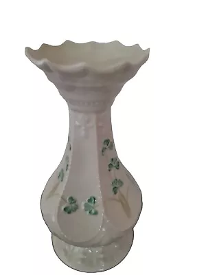 Buy Belleek Shamrock Vase. 7 Inches Tall • 6£