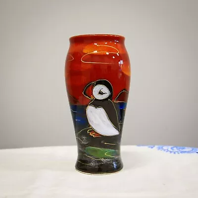 Buy Anita Harris Pottery  Puffin Bella  Vase • 75£