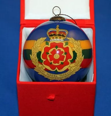 Buy Unique Duke Of Lancaster's Regiment (LANCS) Glass Commemorative Bauble • 14£