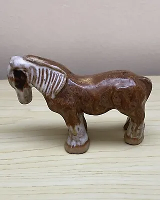 Buy Vintage Tremar  Studio Pottery Pony Figurine (L) 10cm (H) 6.5cm. • 7.50£