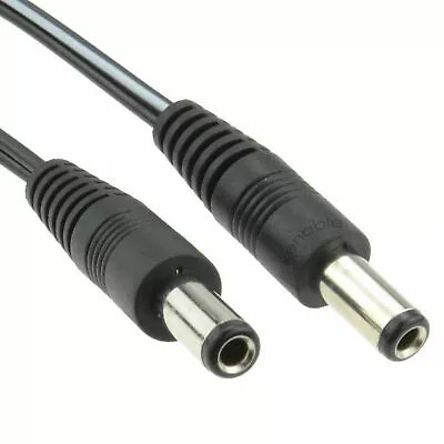 Buy 2.5mm X 5.5mm DC Connector Lead Male To Male Power Cable 50cm/1m/2m/3m/5m • 2.93£