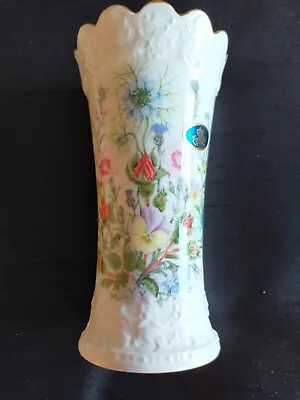 Buy Aynsley Wild Tudor Fine Bone China Vase 15cm With Gold Gilt Detail • 6£