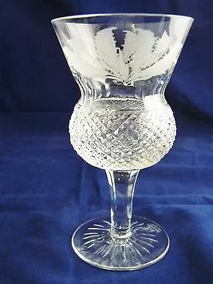 Buy Thistle - Cut White Wine Glass 5  By Edinburgh Crystal Scotland • 161.17£