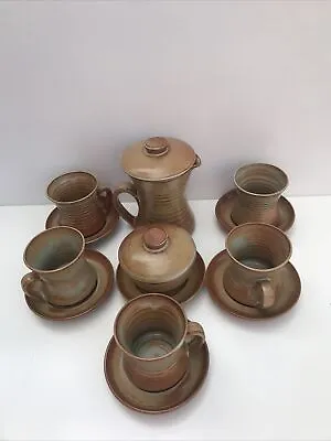 Buy Pottery TREGURNOW CORNISH STUDIO POTTERY TEA SET VINTAGE Tea Set Pottery Xmas • 89.99£