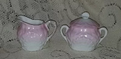 Buy Antique German Child Porcelain Pink Wt Shell & Seaweed Sugar Creamer Frm Tea Set • 33.56£