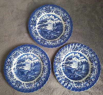 Buy 3x British Anchor Olde Country Castles Soup Bowls • 5£