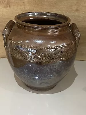Buy Very Attractive Vintage Hand Made And Glazed Vase - Poss Egyptian / Middle East • 60£