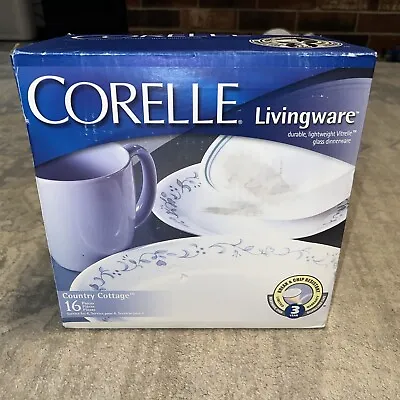 Buy New Corelle 16-piece Country Cottage Chip & Break Resistant Dinnerware Set • 49.87£
