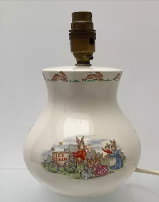 Buy Royal Doulton Bunnykins Childrens Nursery Lamp Base Vintage 1936 Tableware • 30£